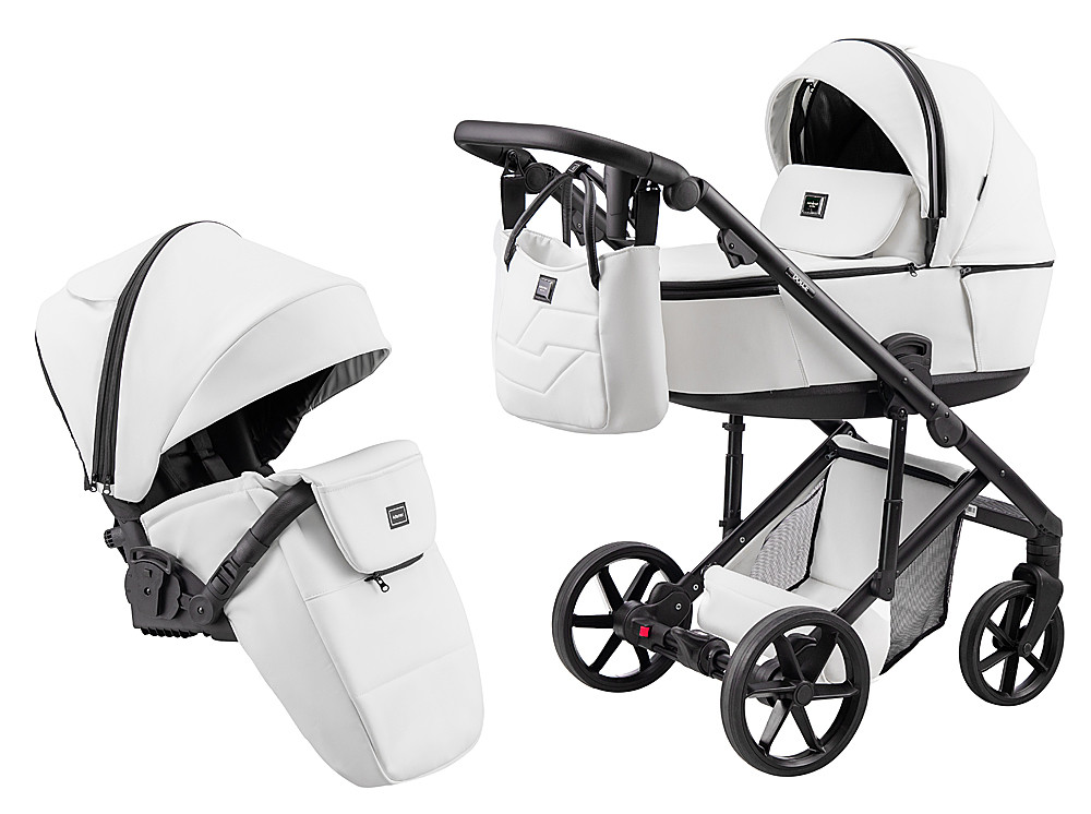 Коляска 2 в 1 Adamex Dolce Eco SA-1 белый