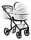 Коляска 2 в 1 Adamex Dolce Eco SA-1 білий, фото 5