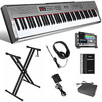 Цифрове піаніно Fesley FEP160 GRAY (стійка, педаль, пюпітр, навушники, накидка, блок живлення)