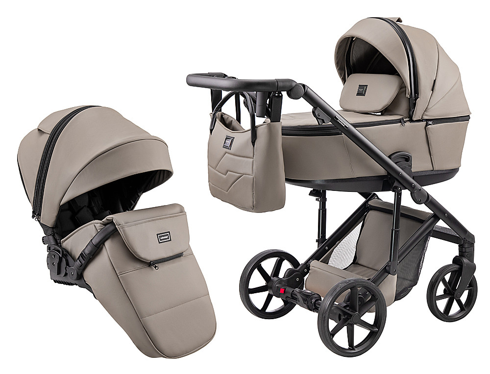 Коляска 2 в 1 Adamex Dolce Eco SA-9 темный капучино
