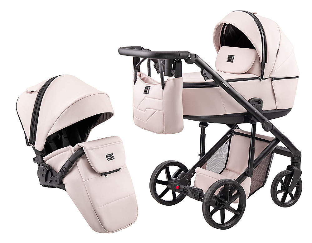 Коляска 2 в 1 Adamex Dolce Eco SA-15 розовый пудра