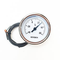 Термометр капілярний діаметром 60 мм / -40+60°С /1 м Vastrength