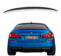 Спойлер BMW F10 стиль M5 в цвете Чёрный глянец (ABS пластик) БМВ Ф10