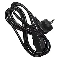 Шнур живлення 3x1,0 мм мідь, 1,8 м, чорний