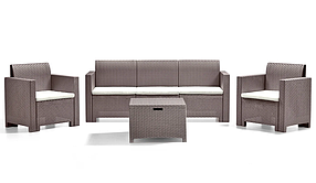 Набір садових меблів BICA Nebraska 3, бежево-сірий