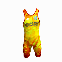Костюм для боротьби (трико) UWW | жовтий | ADIDAS 1633RED V1