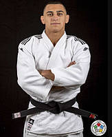 Кімоно для дзюдо Champion II з ліцензією IJF | білий/чорні смуги | ADIDAS J750W