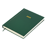 Щоденник датований BUROMAX 2025, ф.A5 STRONG, зелений, штуч. шкіра, фото 3