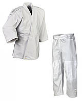 Кімоно для дзюдо Adidas серії Club зі срібними смугами на плечах | біле| Adidas J350P