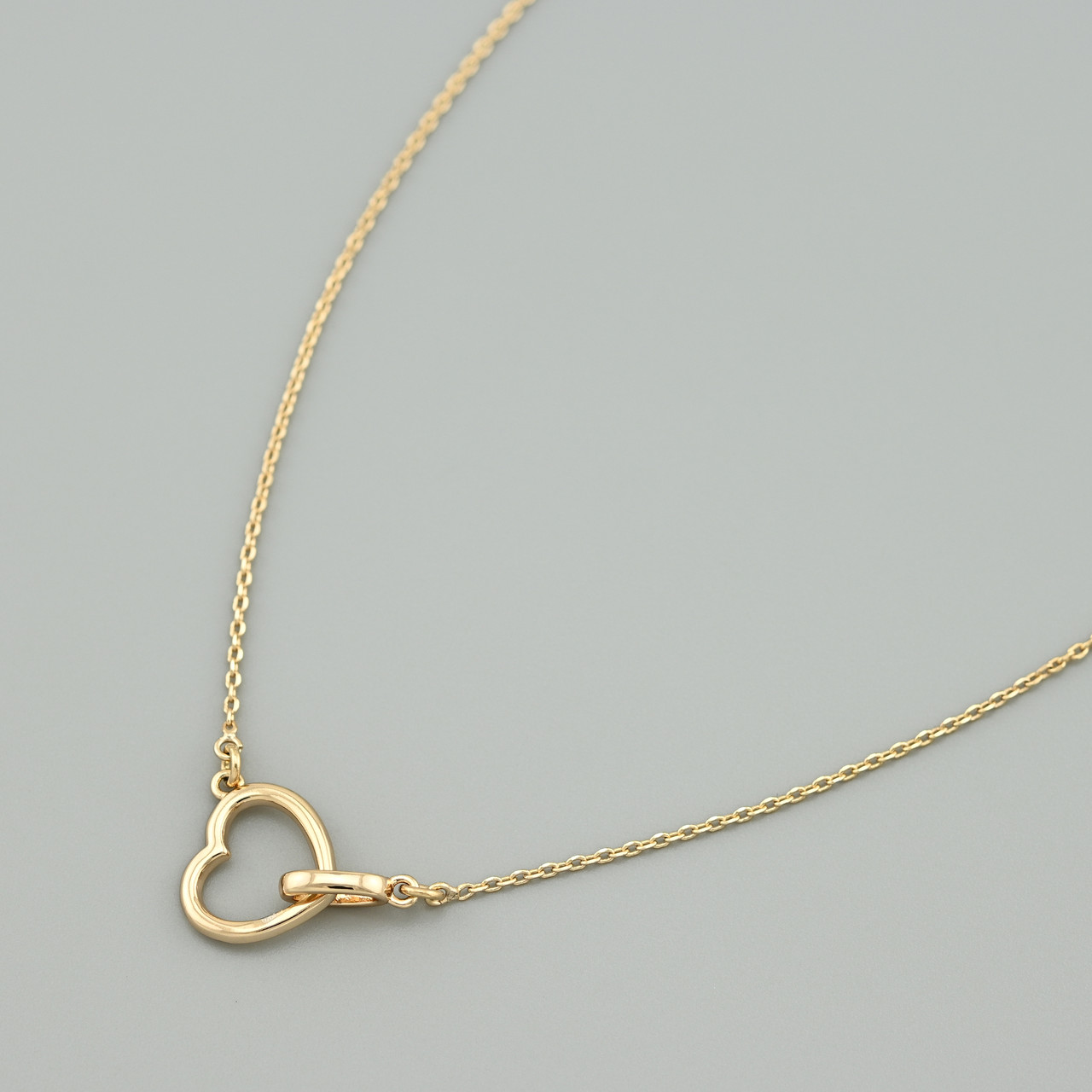 Кольє Обітниця 56027 ширина 1 мм позолота 18К довжина 43+5, фото 1