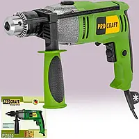 Будівельна електродриль ключовий патрон 16 мм Procraft PS1650, Електричний дриль із реверсом Прокрафт