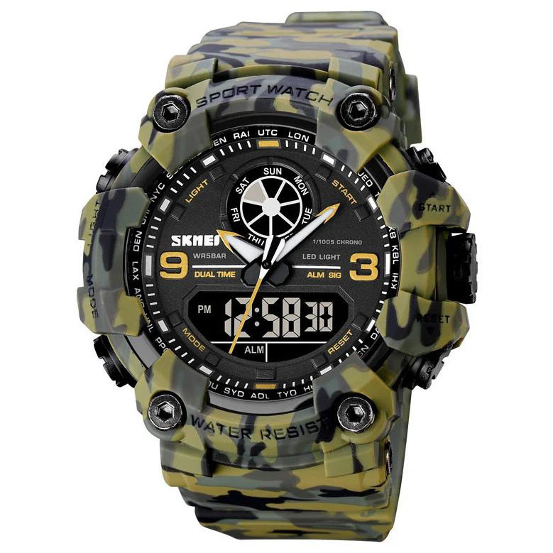 Годинник наручний чоловічий SKMEI 1818CMGN, фото 1