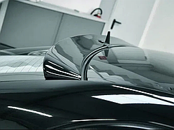 Бленда козирок на заднє скло AMG з вирізом під антену Mercedes E W211 2002-2009 Дефлектор заднього скла