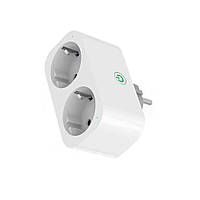 Розумний мережевий двійник 1DAL Wi-Fi розетка 2 гнізда + Standard енергоспоживання (Y809M-GE)