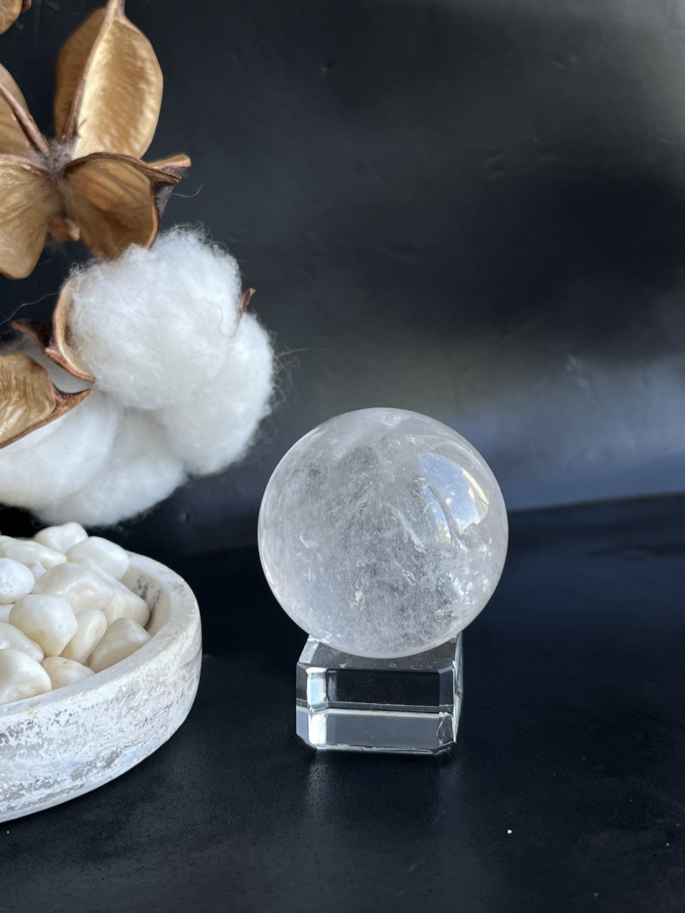 Сфера гірський кришталь натуральний сфера куля шар з гірського кришталю 38,5 мм., фото 1