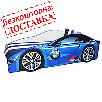 Дитяче ліжко- автомобіль БМВ з матрацом