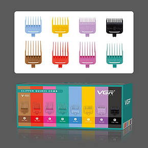 Набір насадок для стриження VGR V-890 (8 насадок 1.5 - 19 мм), фото 2