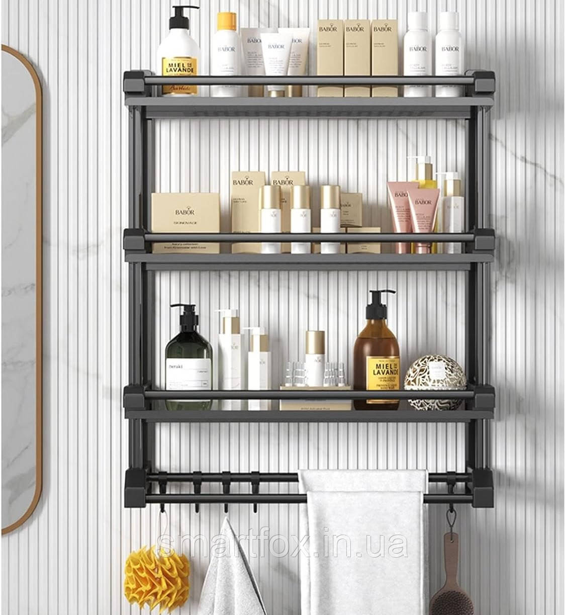 Полиця для ванної кімнати 3 яруси LI-106