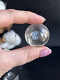 Сфера гірський кришталь натуральний сфера куля шар з гірського кришталю 30 мм., фото 2