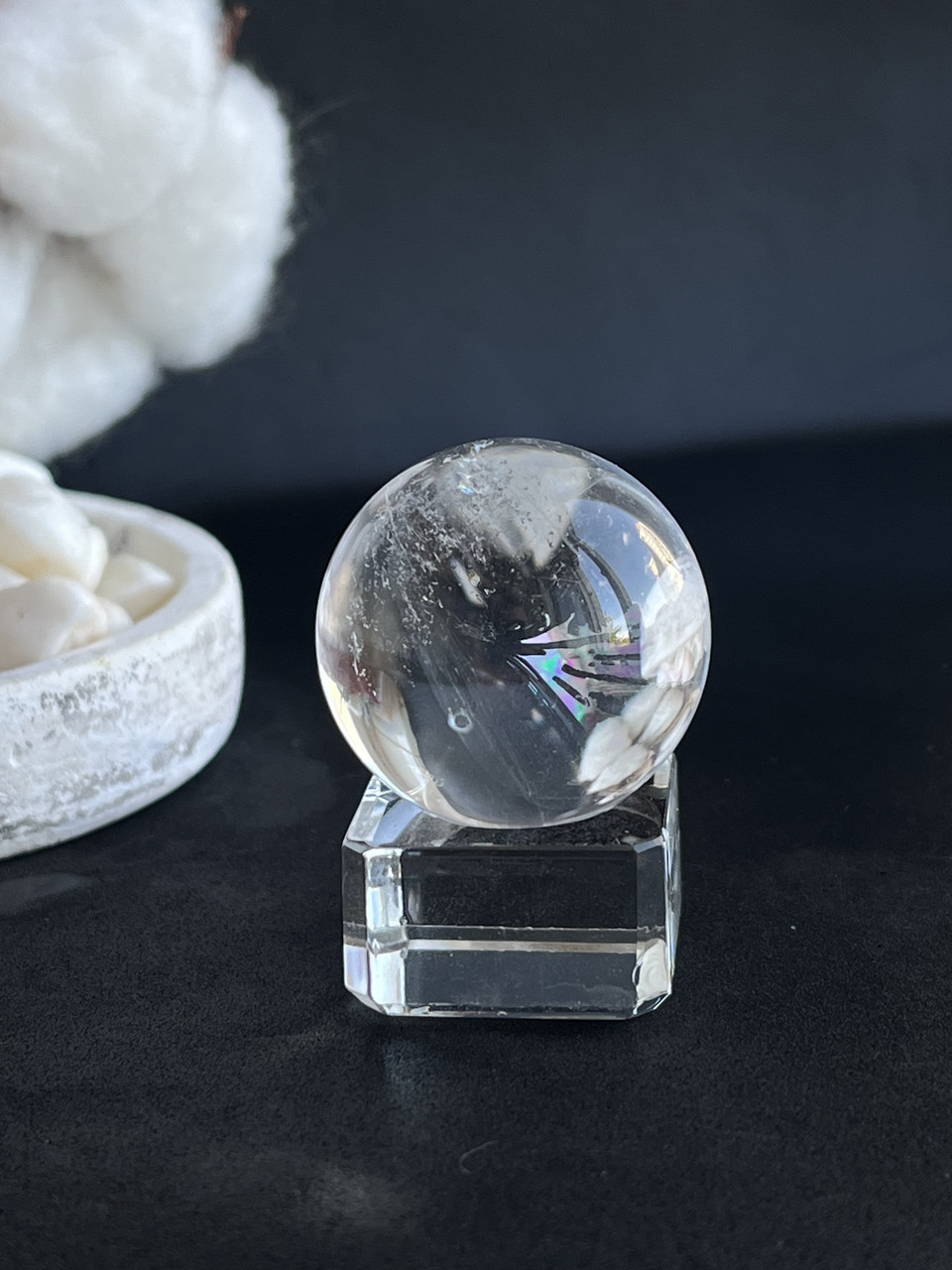 Сфера гірський кришталь натуральний сфера куля шар з гірського кришталю 30 мм., фото 1