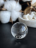 Сфера гірський кришталь натуральний сфера куля шар з гірського кришталю 30 мм., фото 8