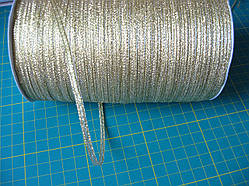 Стрічка парчева, 3 мм, золото