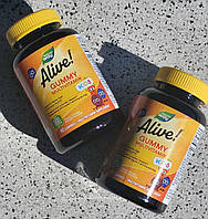 Nature's Way, Alive! комплекс мультивитаминов для детей, вишня, апельсин и виноград, 60 жевательных конфет