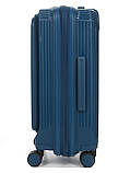 Набір валіз Франція (L M S-3шт) поліпропілен синій/Airtex 647, фото 6