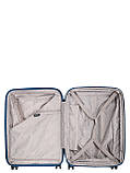 Набір валіз Франція (L M S-3шт) поліпропілен синій/Airtex 647, фото 10
