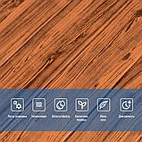 Самоклеюча декоративна 3D панель під дерево кольору золото 700х700х6мм (082) SW-00000020, фото 4