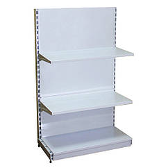 Односторонній стелаж 1450*750 мм, приставний стелаж Рістел, стелаж для товару, стелаж в магазин, стелаж для побутової хімії