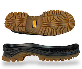 Підошва чоловіча Тріумф чорна з бежевим розмір 40-47