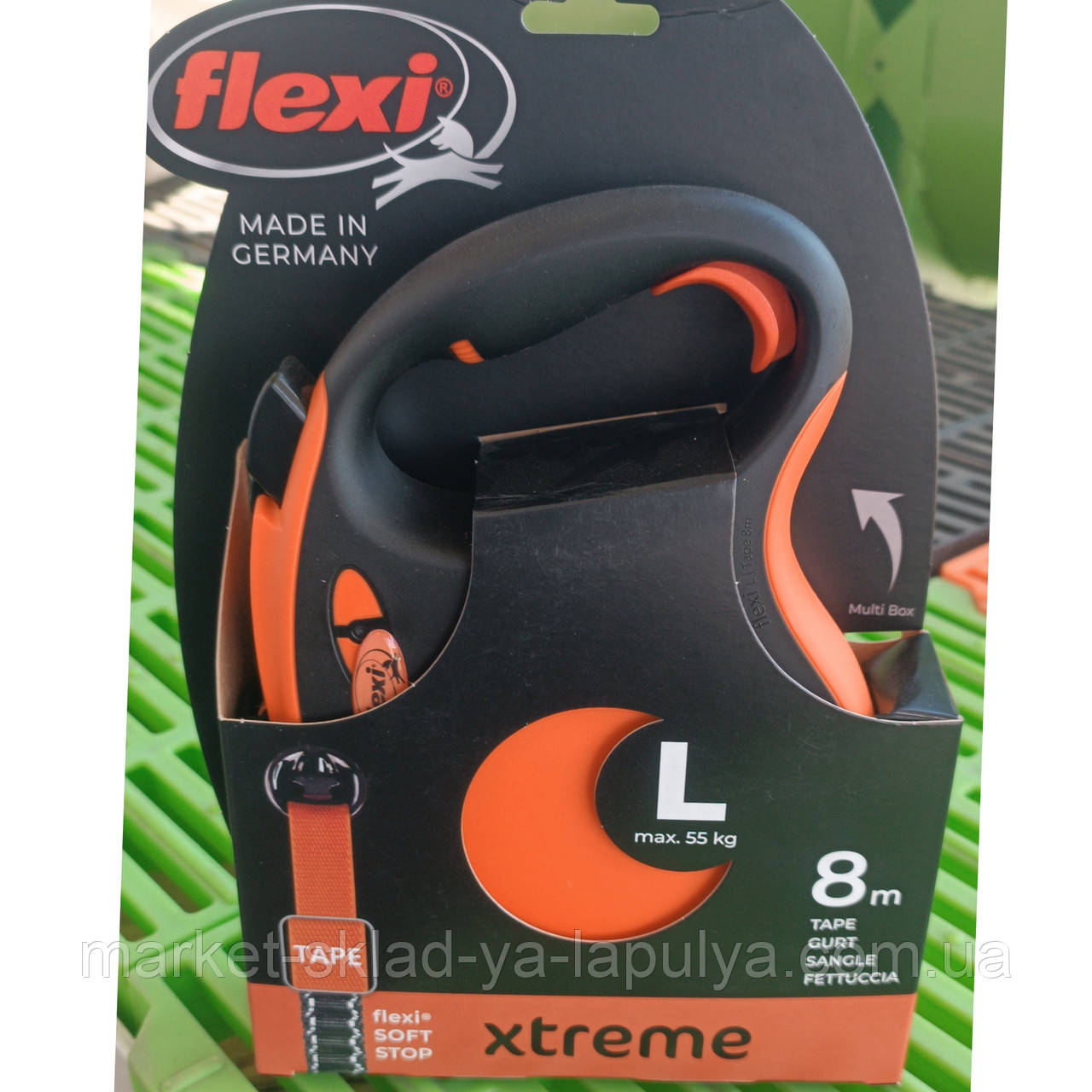 Рулетка повідець Flexi extreme 8 м 55кг, фото 1