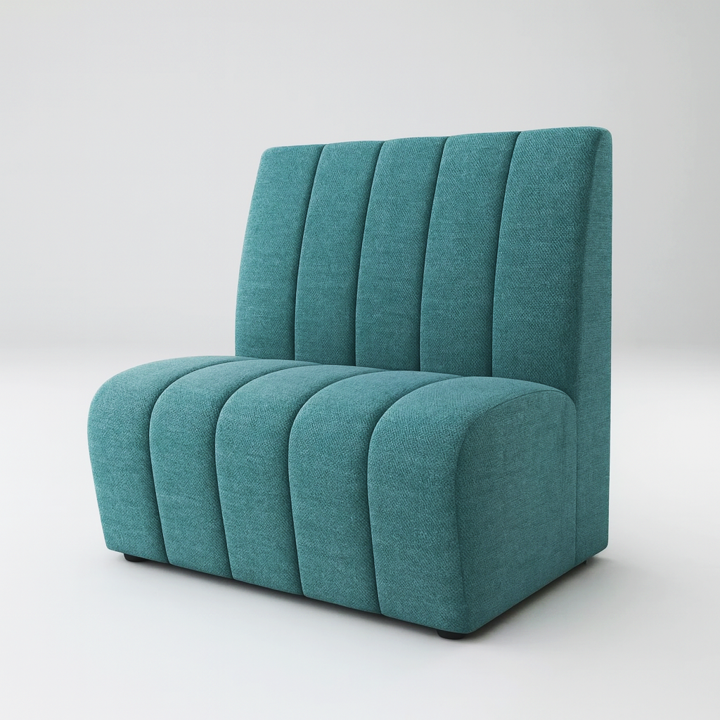 М'який диван для кафе та ресторанів "Смугастик" з високою спинкою, фото 1