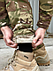 Тактичні штани чоловічі мультикам з наколінниками, міцні камуфляжні брюки у стилі мілітарі - фото 9 - id-p2741778593