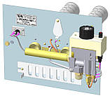 Газоопалювальний пристрій для печі Іскра 16П (10,16,20 кВт), фото 3