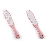 Лазерна пилка для ніг, тертка для п'ят і педикюра двостороння Рожевий (193), фото 3