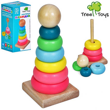 Дерев’яна іграшка Моя перша пірамідка (MD1982)