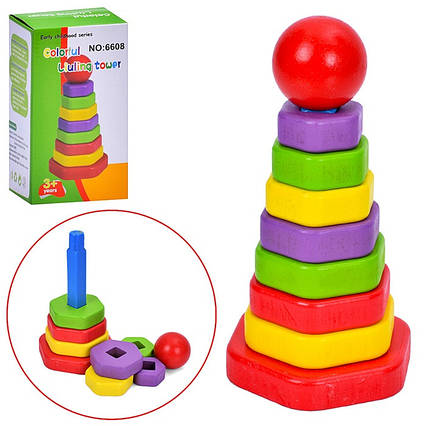 Дерев'яна іграшка Пірамідка (MD0865)