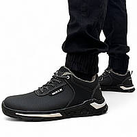 Чоловічі зимові кросівки на хутрі утеплені (Сгб-101чб)
