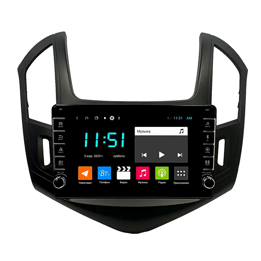 Штатна магнітола андроїд Chevrolet Cruze, Автомагінтола 2дин 4 ядра 2/32, штатний головний пристрій шевроле, фото 1