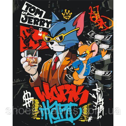 Картина за номерами "ТОМ І ДЖЕРІ" 40х50 см