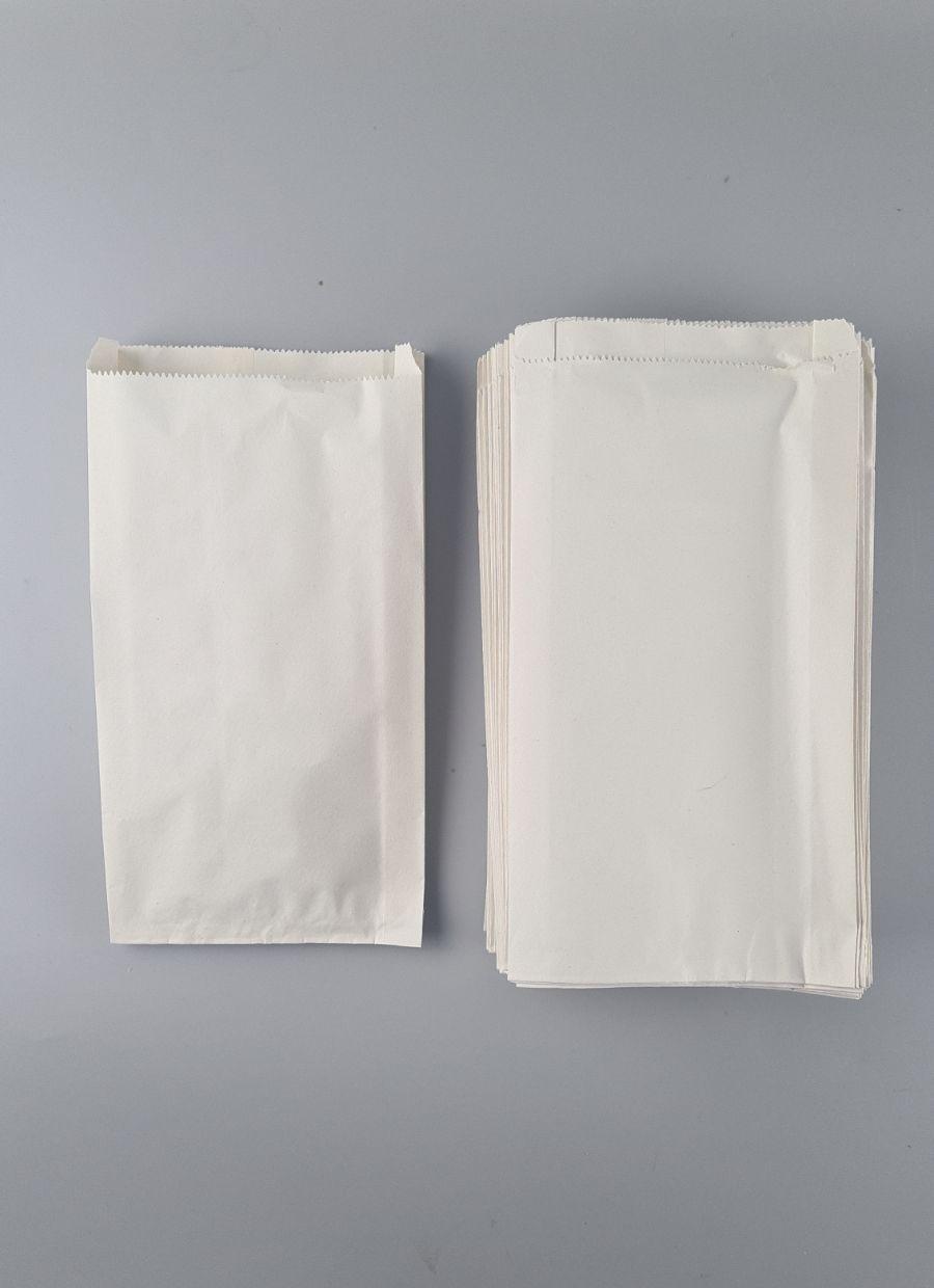 Бумажные пакеты саше крафт белый, 160х40х300, 70г/м2 (100 шт), фото 1