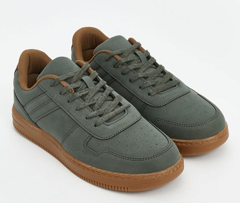 Чоловічі кросівки хакі LC Waikiki/ЛС Вайкікі на шнурівці. фірмова Туреччина