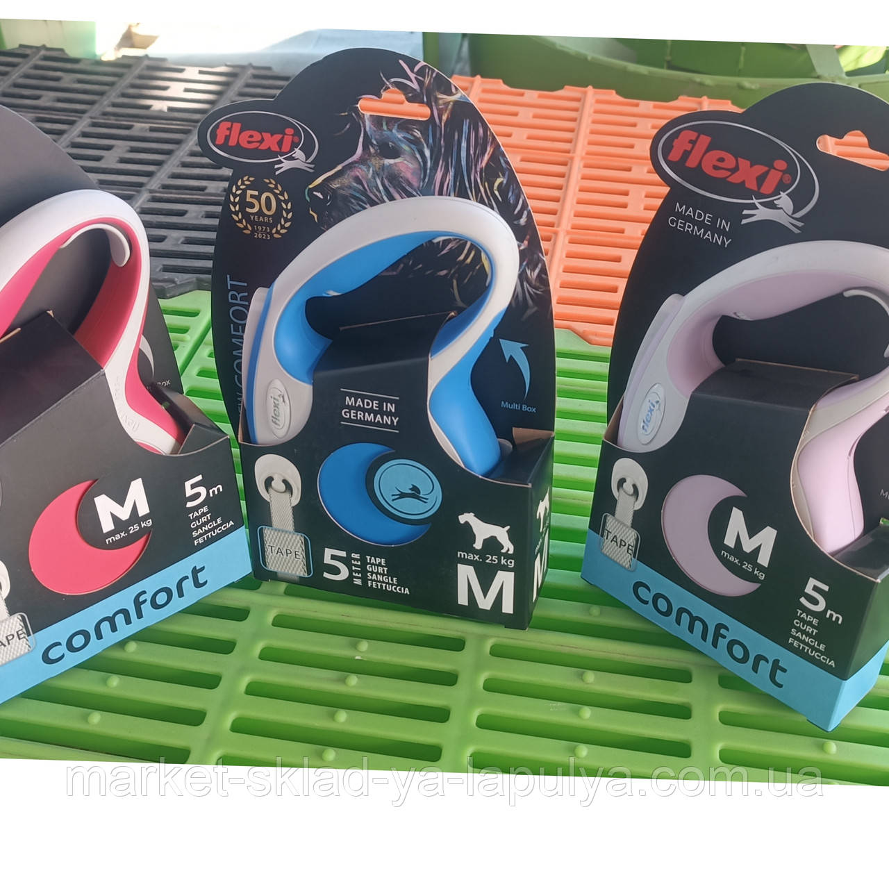 Рулетка повідець Flexi m 5м 25 кг трос, фото 1