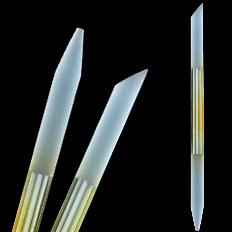 Двостороння скляна пилка-пушер 3в1 для манікюру/педикюру: пушер, пилка, апельсинова багаторазова паличка, фото 1