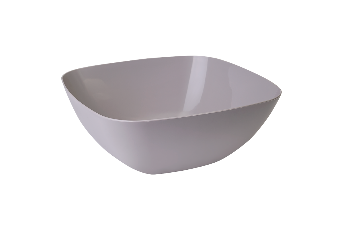 Салатниця пластикова 18*18*7.5см (какао) А168002-16 Алеана, фото 1