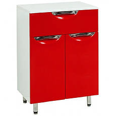 Комод підлоговий "Лаура 50", червоний для ванної кімнати