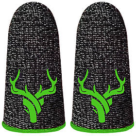 Ігрові напальчники з нейлоном DEER (1 пара 2 шт) для ігор на телефоні смартфоні планшеті pubg пабг пубг Сірий