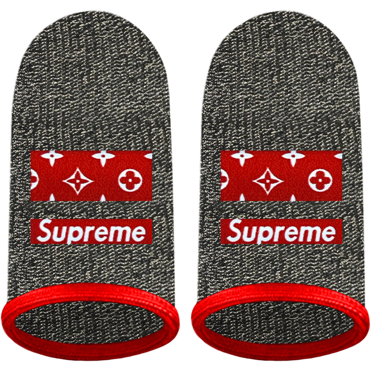 Ігрові напальчники з нейлоном SUPREME (1 пара 2 шт) для ігор на телефоні смартфоні планшеті pubg пабг пубг, фото 1